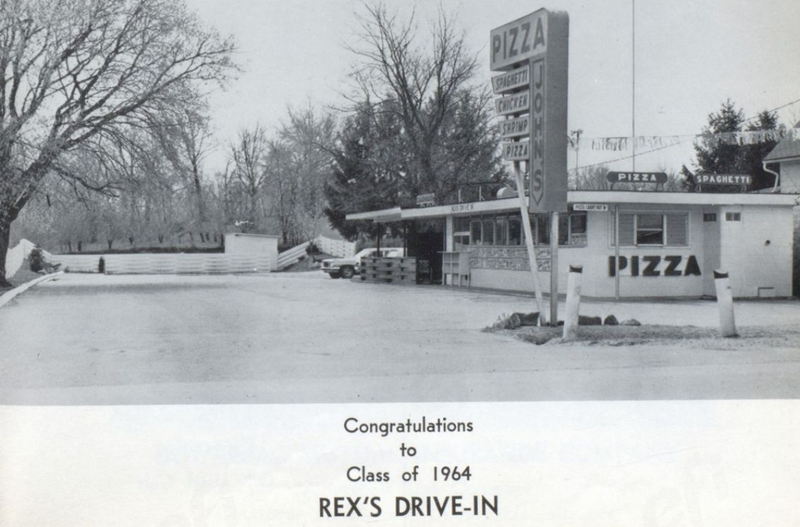 Rexs Drive-In (Rays Drive-In, Pizza Johns) - 1964 Dowagiac High School Yearbook (newer photo)